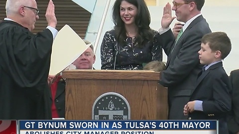 G.T. Bynum sworn in as Mayor of Tulsa