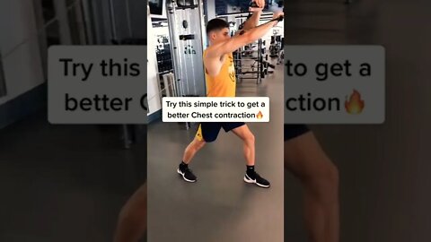 SIMPLE TRICK TO GET A BETTER CHEST CONTRACTION 🔥 #Shorts