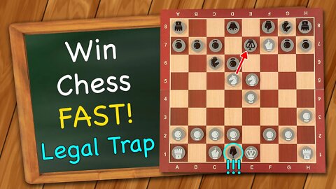 How to win chess FAST (8 moves) | Legal Trap