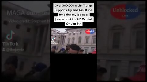 300,000 racist #Trumpsupports Assult me for doing my job as a journalist at the #USCapitol #Jan6th