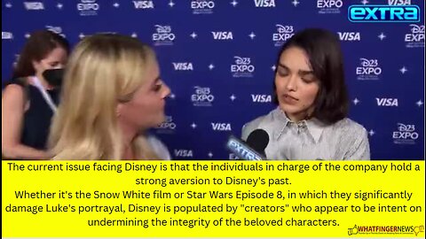 The current issue facing Disney is that the individuals in charge of the company