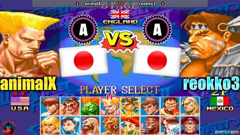 Super Street Fighter II X (animalX Vs. reokko3) [Japan Vs. Japan]