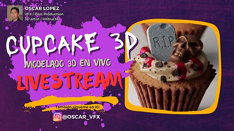 LIVE - Modelado CupCake 3D