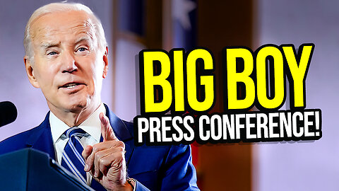 JOE BIDEN'S BIG BOY PRESS CONFERENCE LIVE! And Other Law Stuffs!