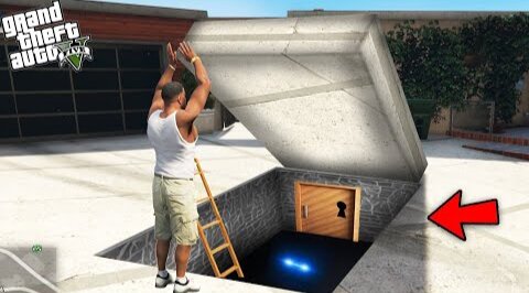 GTA 5 - Franklin Found Secret Bunker Under Franklin's House in GTA 5