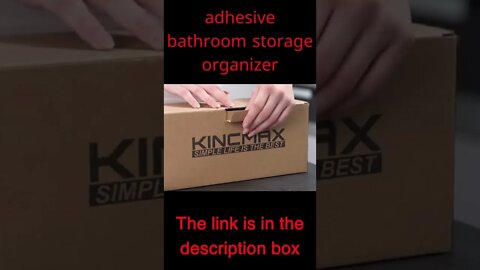 adhesive bathroom storage organizer #shorts