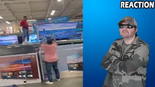 Mentally Ill Child Knocked Down Flat Screens TV At Walmart - Mothers Fault REACTION!!! (BBT)