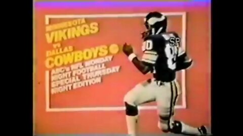 1978-10-26 Dallas Cowboys vs Minnesota Vikings