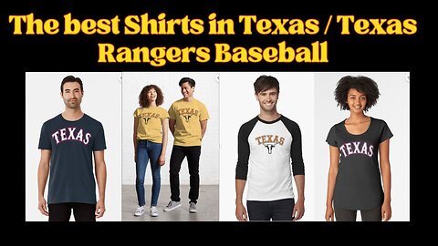 Best Shirts in Texas/ Texas Rangers