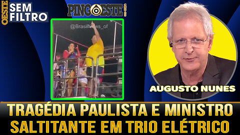 Litoral paulista enfrentando uma tragédia o ministro Flávio Dino estava saltitante em trio elétrico