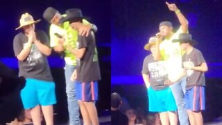 Luke Bryan Shares Emotional Moment With Two Young Fans Who Lost Their Dad