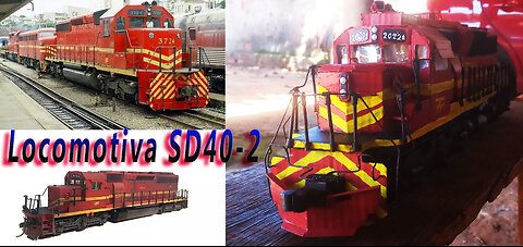 DIY Locomotive SD40 2 / DIY Locomotiva SD40 2