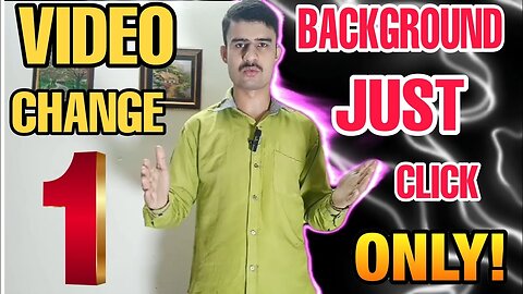 Video Background Change Just 1Click | remove video background without green screen