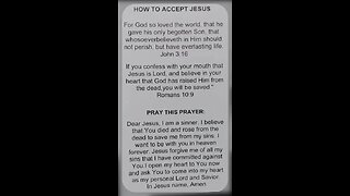 How To Accept Jesus