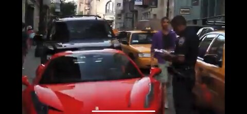 Ferrari Driver Blatantly Runs Over NYPD Officer