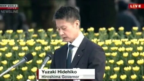 Hiroshima Governor Yuzaki Hidehiko Describes Horrors Of Surviving Nuclear Devastation (GREAT SPEECH)