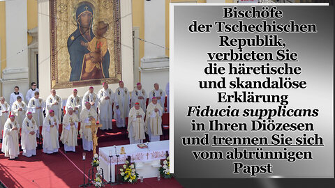 Bischöfe der Tschechischen Republik, verbieten Sie die häretische und skandalöse Erklärung Fiducia supplicans in Ihren Diözesen und trennen Sie sich vom abtrünnigen Papst
