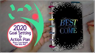 2020 Setting Goals & How To Achieve Them With Action Plans - Planner Walkthrough + Lose Weight Goal