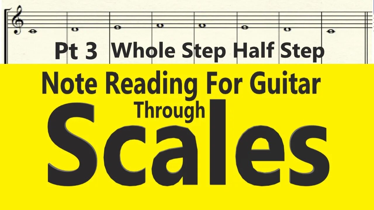 How To Read Guitar Sheet Music Book Audio Book Pt 3 Whole Step Half Step