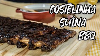 COSTELINHA SUÍNA NO FORNO - COM BARBECUE DE MARACUJÁ