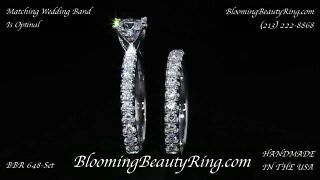 BBR 648-Set Diamond Engagement Rings By BloomingBeautyRing com