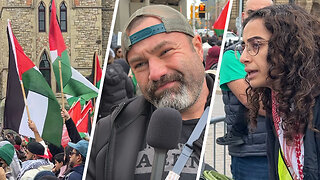 Pro-Hamas demonstrators chant anti-Israel slogans in Ottawa