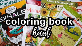 Adult Coloring Book Haul with Flips | What I Bought in August 2023