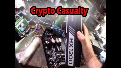corsair HX 1200 watt power supply repair, burnt connectors from crypto mining