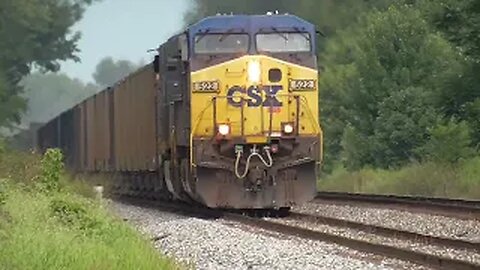 CSX B158 Empty Coke Express Train from Sterling Ohio August 13, 2022