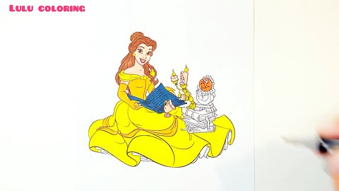 Princess Belle/ coloring page/ Disney Princess.