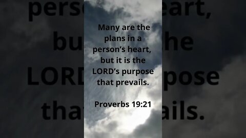 GODS PLANS WILL PREVAIL! | MEMORIZE HIS VERSES TODAY | Proverbs 19:21