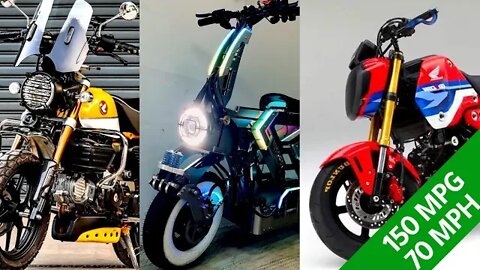 The Best Small Wheel Bikes Money Can Buy [5]: The Mini Motos -- Grom Monkey Weped (2021)