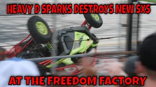 HEAVY D SPARKS DESTROYS BRAND NEW SIDE BY SIDE AT FREEDOM FACTORY