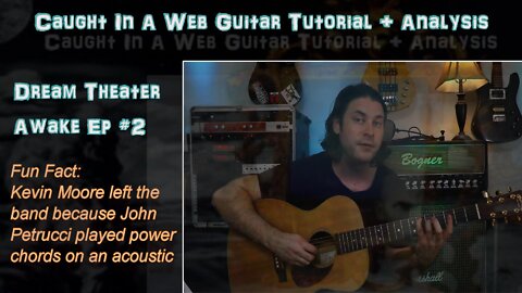 CAUGHT IN A WEB Guitar Tutorial/Analysis (Dream Theater) [Let's Learn Awake EP #2]