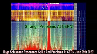 Huge Schumann Resonance Spike And Problems At CERN June 29th 2023!