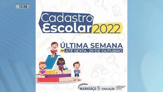 Cadastro Escolar 2022 - Últtima Semana