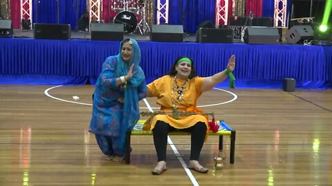 Punjabi Sath Comedy Item By Raj & Mani// Teeyan Mela 2022//