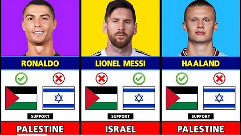 Football Players Who Support Palestine or Israel 🔥