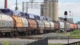 Norfolk Southern Train Meet from Fostoria, Ohio July 23, 2022