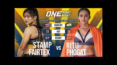 woman's MMA fight Ritu phogat vs. stamp Fairtex