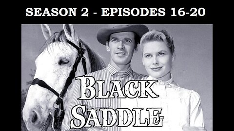BLACK SADDLE Gunfighter Clay Culhane Turns to Being a Lawyer, Season 2, Eps 16-20 WESTERN TV SERIES