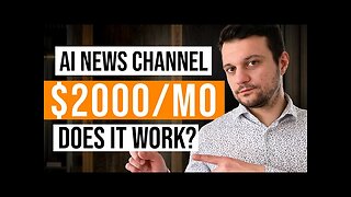 How To Create AI News Channel With AI & Make Money || AI News Video Generator (2023)