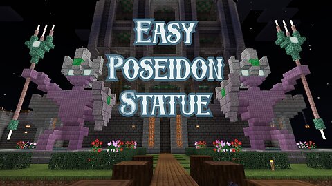 Minecraft Simple Poseidon Statue Tutorial