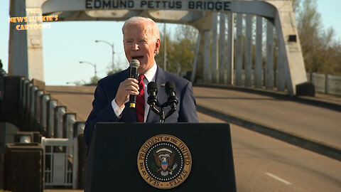 Biden in Selma: "I was a student up north in the civil rights movement.. I can still picture the troopers with their batons and wands and whips."