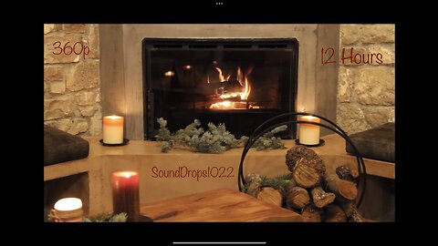12 Hours of Fire Place Ambience Video