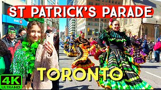 【4K】St Patrick's Day Parade Downtown Toronto Canada 🇨🇦