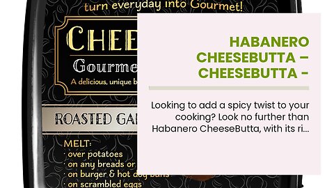 Habanero CheeseButta – CheeseButta - Gourmet Products