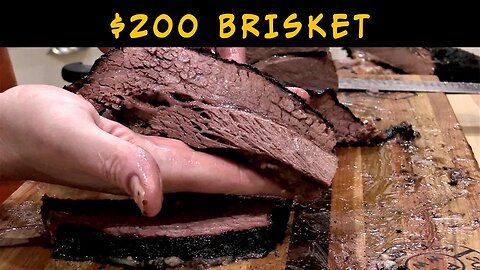 $200 Brisket | Brisket on Weber Smokey Mountain