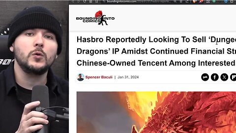 Hasbro To SELL Dungeons And Dragons As WOKE Company GOES BROKE, Chinese Tencent MAY BUY GAME