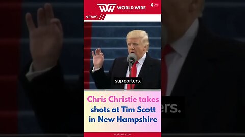 Chris Christie takes shots at Tim Scott in New Hampshire-World-Wire #shorts